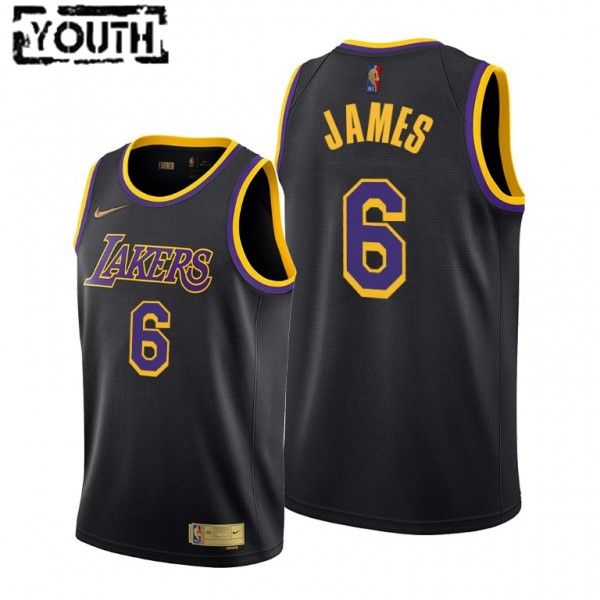 NBA Los Angeles Lakers Trikot LeBron James 6 Nike 2021-22 Earned Edition Swingman - Kinder NBA Los Angeles Lakers Trikot LeBron James 6 Nike 2021-22 Earned Edition Swingman - Kinder
